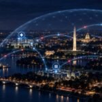 Washington et ses infrastructures critiques reliées par un réseau de protection numérique